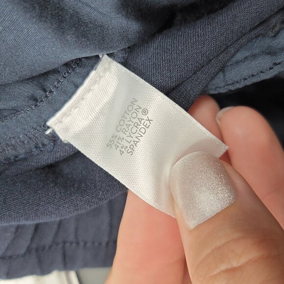 J. Jill Premium Bi-Stretch‎ Size 10 Navy Blue Skinny Stretch Pull On Pants - Picture 6 of 6